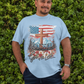 . BLESSED IS THE NATION Plus Size Heavy Weight Patriotic Christian T-Shirt (S-5XL):  Men's Hanes Beefy-T® - FREE SHIPPING