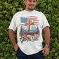 . BLESSED IS THE NATION Plus Size Heavy Weight Patriotic Christian T-Shirt (S-5XL):  Men's Hanes Beefy-T® - FREE SHIPPING