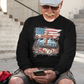 . BLESSED IS THE NATION Heavy Weight Patriotic Christian Long Sleeve T-Shirt (S-2XL):  Men's Gildan 2400 - FREE SHIPPING
