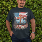 . BLESSED IS THE NATION Plus Size Heavy Weight Patriotic Christian T-Shirt (S-5XL):  Men's Hanes Beefy-T® - FREE SHIPPING