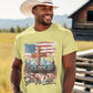 BLESSED IS THE NATION Patriotic Christian T-Shirt (S-5XL):  Men's Medium Weight Gildan 5000 - FREE SHIPPING