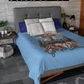 BLESSED IS THE NATION Light Weight Velveteen Plush Blanket (3 sizes available) - FREE SHIPPING