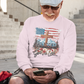 . BLESSED IS THE NATION Heavy Weight Patriotic Christian Long Sleeve T-Shirt (S-2XL):  Men's Gildan 2400 - FREE SHIPPING