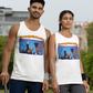 COURAGE UNDER FIRE Trump Medium Weight Patriotic Tank Top (S-2XL):  Men's & Women's 5200 - FREE SHIPPING