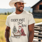 EVERY KNEE SHALL BOW Christmas T-Shirt (S-5XL):  Men's Medium Weight Gildan 5000 - FREE SHIPPING