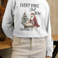 EVERY KNEE SHALL BOW Heavy Weight Christmas Long Sleeve T-Shirt (S-2XL):  Women's Gildan 2400 - FREE SHIPPING
