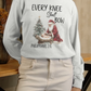 EVERY KNEE SHALL BOW Heavy Weight Christmas Long Sleeve T-Shirt (S-2XL):  Women's Gildan 2400 - FREE SHIPPING