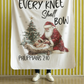 EVERY KNEE Shall BOW Light Weight Christmas Velveteen Plush Blanket (3 sizes available)