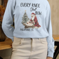 EVERY KNEE SHALL BOW Heavy Weight Christmas Long Sleeve T-Shirt (S-2XL):  Women's Gildan 2400 - FREE SHIPPING