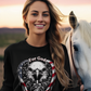 FOR GOD & COUNTRY Heavy Weight Patriotic Christian Long Sleeve T-Shirt (S-2XL):  Women's Gildan 2400 - FREE SHIPPING