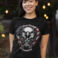 FOR GOD & COUNTRY Fitted Patriotic Christian T-Shirt (S-2XL):  Women's Bella+Canvas 6004 - FREE SHIPPING