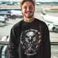 FOR GOD & COUNTRY Heavy Weight Patriotic Christian Sweatshirt (S-5XL):  Men's Gildan 18000 - FREE SHIPPING