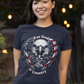 FOR GOD & COUNTRY Fitted Patriotic Christian T-Shirt (S-2XL):  Women's Bella+Canvas 6004 - FREE SHIPPING