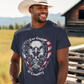 FOR GOD & COUNTRY Patriotic Christian T-Shirt (S-5XL):  Men's Medium Weight Gildan 5000 - FREE SHIPPING