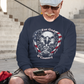 . FOR GOD & COUNTRY Heavy Weight Patriotic Christian Long Sleeve T-Shirt (S-2XL):  Men's Gildan 2400 - FREE SHIPPING