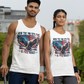 FREE INDEED Medium Weight Patriotic Christian Tank Top (S-2XL):  Men's & Women's 5200 - FREE SHIPPING