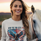 FREE INDEED Heavy Weight Patriotic Christian Long Sleeve T-Shirt (S-2XL):  Women's Gildan 2400 - FREE SHIPPING