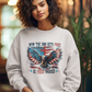 FREE INDEED Heavy Weight Patriotic Christian Sweatshirt (S-5XL):  Women's Gildan 18000 - FREE SHIPPING
