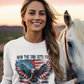 FREE INDEED Heavy Weight Patriotic Christian Long Sleeve T-Shirt (S-2XL):  Women's Gildan 2400 - FREE SHIPPING