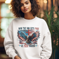 FREE INDEED Heavy Weight Patriotic Christian Sweatshirt (S-5XL):  Women's Gildan 18000 - FREE SHIPPING