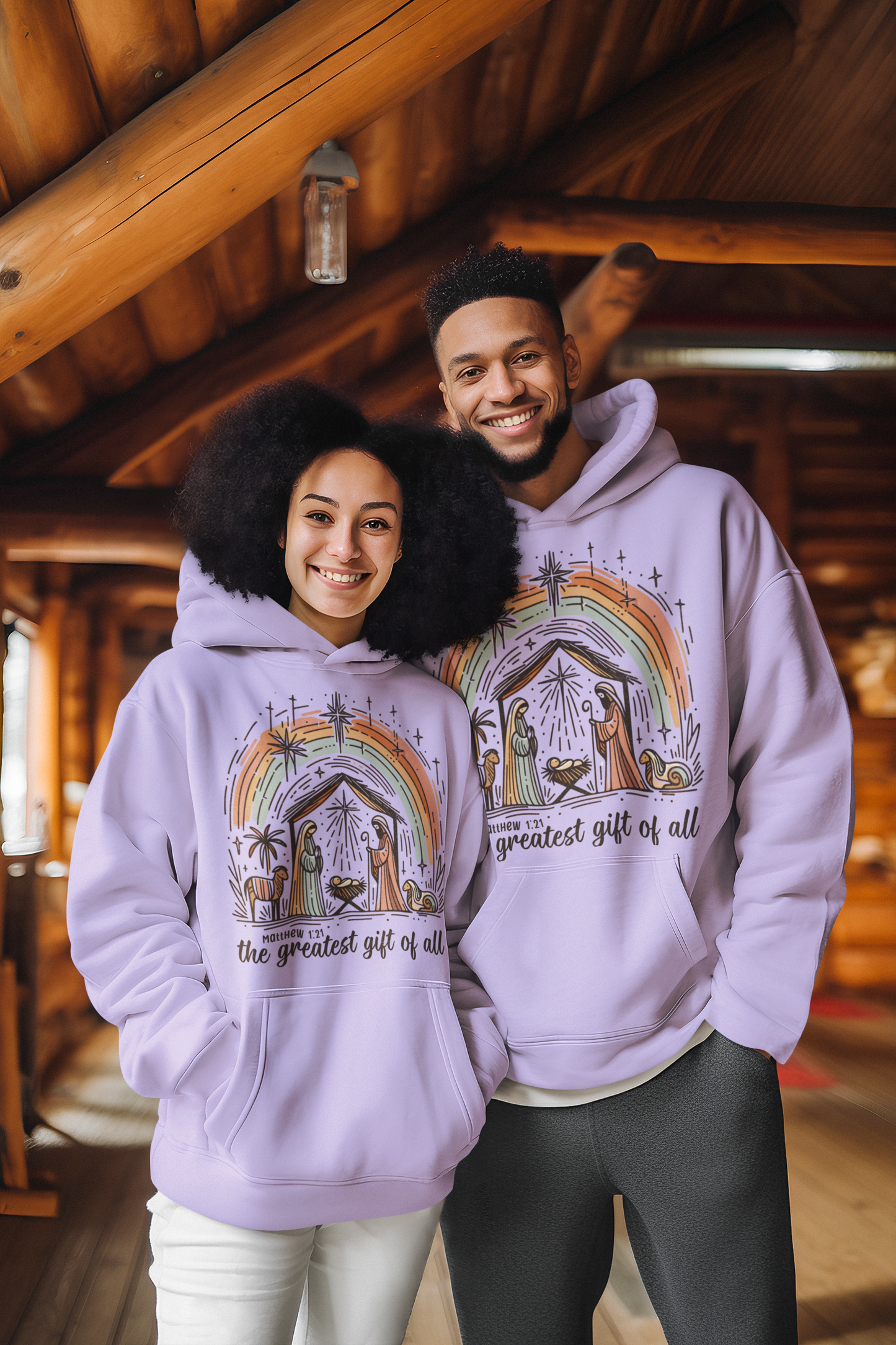 The GREATEST GIFT OF ALL Heavy Weight Christmas Hoodie (S-5XL):  Men's Gildan 18500 - FREE SHIPPING