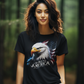 GOD BLESS AMERICA Semi-Fitted Patriotic Christian T-Shirt (S-3XL):  Women's Gildan 5000L - FREE SHIPPING
