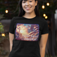 GOD BLESS AMERICA Fitted Patriotic Christian T-Shirt (S-2XL):  Women's Bella+Canvas 6004 - FREE SHIPPING