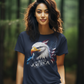GOD BLESS AMERICA Semi-Fitted Patriotic Christian T-Shirt (S-3XL):  Women's Gildan 5000L - FREE SHIPPING