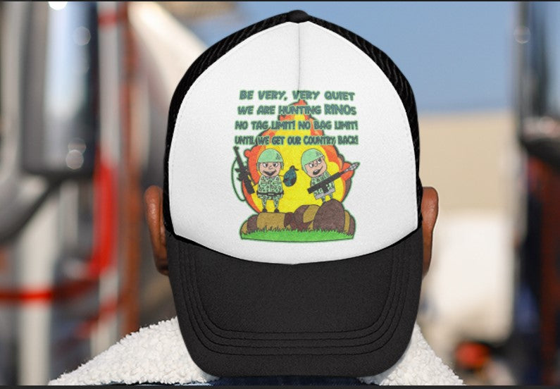 .. HUNTING RINOs Trucker Hat - FREE SHIPPING