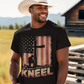 JUST KNEEL Patriotic Christian T-Shirt (S-5XL):  Men's Medium Weight Gildan 5000 - FREE SHIPPING
