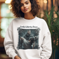 LADY LIBERTY DOWN Heavy Weight Patriotic Military Sweatshirt (S-5XL):  Women's Gildan 18000 - FREE SHIPPING