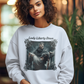LADY LIBERTY DOWN Heavy Weight Patriotic Military Sweatshirt (S-5XL):  Women's Gildan 18000 - FREE SHIPPING