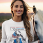 LIBERAL BRAIN DAMAGE Heavy Weight Patriotic Biker Long Sleeve T-Shirt (S-2XL):  Women's Gildan 2400 - FREE SHIPPING