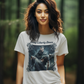LADY LIBERTY DOWN Semi-Fitted Patriotic Military T-Shirt (S-3XL):  Women's Gildan 5000L - FREE SHIPPING