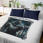 LADY LIBERTY DOWN Light Weight Patriotic Velveteen Plush Blanket (3 sizes available) - FREE SHIPPING