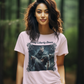 LADY LIBERTY DOWN Semi-Fitted Patriotic Military T-Shirt (S-3XL):  Women's Gildan 5000L - FREE SHIPPING