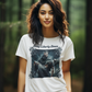 LADY LIBERTY DOWN Semi-Fitted Patriotic Military T-Shirt (S-3XL):  Women's Gildan 5000L - FREE SHIPPING
