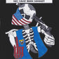 LIBERAL BRAIN DAMAGE Classic Patriotic Biker T-Shirt (S-5XL):  Women's Medium Weight Gildan 5000 - FREE SHIPPING