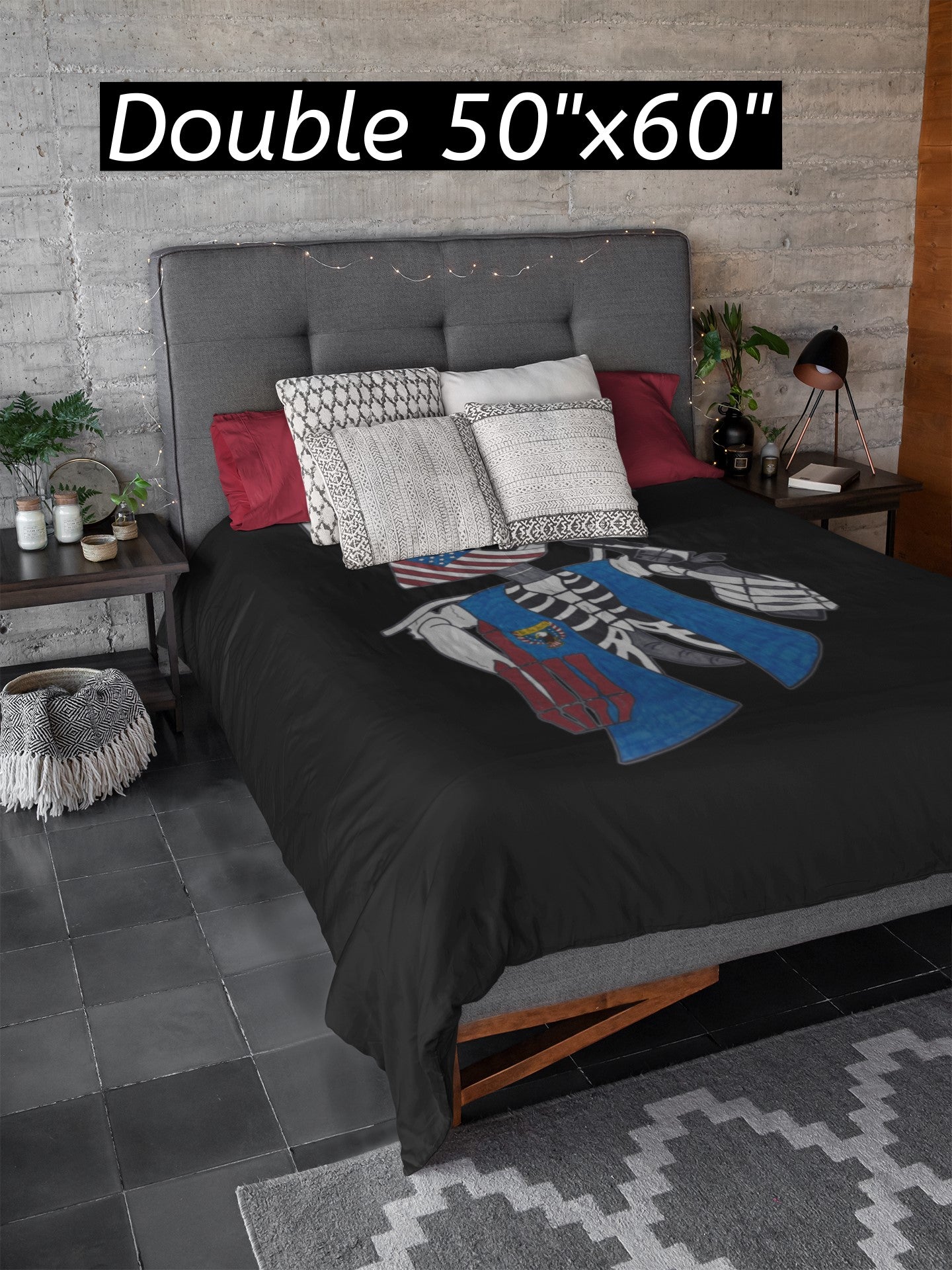 LIBERAL BRAIN DAMAGE Light Weight Velveteen Plush Blanket (3 sizes available) - FREE SHIPPING