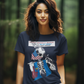 LIBERAL BRAIN DAMAGE Semi-Fitted Patriotic Biker T-Shirt (S-3XL):  Women's Gildan 5000L - FREE SHIPPING