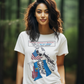 LIBERAL BRAIN DAMAGE Semi-Fitted Patriotic Biker T-Shirt (S-3XL):  Women's Gildan 5000L - FREE SHIPPING