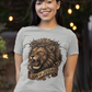 The LION OF JUDAH Fitted Christian T-Shirt (S-2XL):  Women's Bella+Canvas 6004
