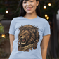 The LION OF JUDAH Fitted Christian T-Shirt (S-2XL):  Women's Bella+Canvas 6004