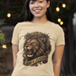 The LION OF JUDAH Fitted Christian T-Shirt (S-2XL):  Women's Bella+Canvas 6004