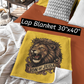 THE LION OF JUDAH Light Weight Christian Velveteen Plush Blanket (3 sizes available) - FREE SHIPPING