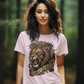 The LION OF JUDAH Semi-Fitted Christian T-Shirt (S-3XL):  Women's Gildan 5000L