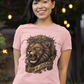 The LION OF JUDAH Fitted Christian T-Shirt (S-2XL):  Women's Bella+Canvas 6004