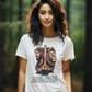 The LION OF JUDAH Semi-Fitted Christian T-Shirt (S-3XL):  Women's Gildan 5000L