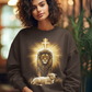 THE LION & THE LAMB Heavy Weight Christian Sweatshirt (S-5XL):  Women's Gildan 18000 - FREE SHIPPING