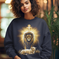THE LION & THE LAMB Heavy Weight Christian Sweatshirt (S-5XL):  Women's Gildan 18000 - FREE SHIPPING